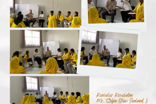 Sharing session Bersama Mr. Stefan (New Zealand) beliau sebagai konselor kesehatan