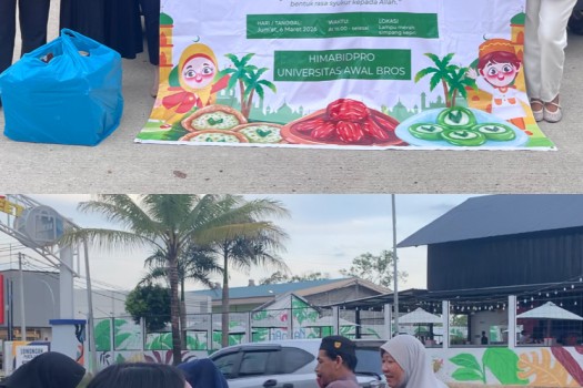 Berbagi Takjil Himpunan Mahasiswa Prodi Kebidanan(Himabidpro) Universitas Awal Bros